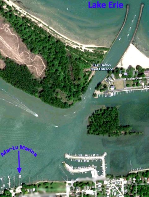 East Harbor, short distance from Mar-Lu to Lake Erie